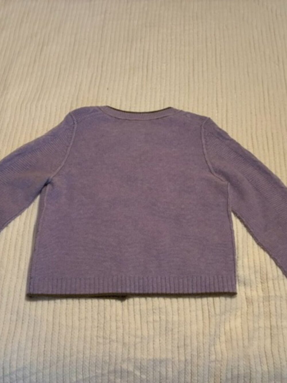 Sundance Size Medium Light Purple/Olive Green Wool Cardigan